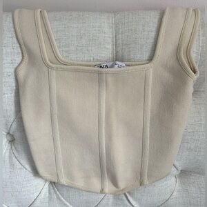 Zara corset crop top Blogger Fav size S